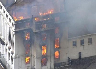 آتش سوزی هتل دوران ملکه ویکتوریا در انگلیس ، فیلم آتش سوزی هتل تاریخی کلارمونت را ببینید
