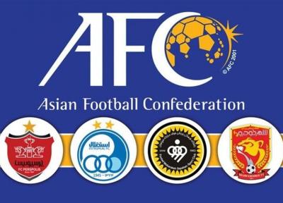 رأی کاربران سایت AFC به صعود هر 4 نماینده ایران در لیگ قهرمانان آسیا
