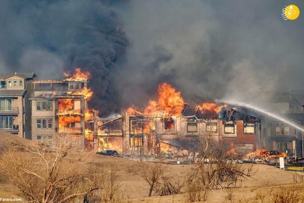 آتش و برف در کلرادو؛ هزار واحد خانه ویران شد
