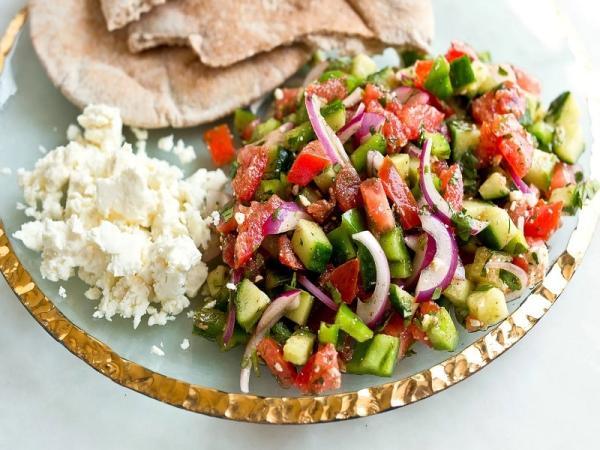 طرز تهیه سالاد چوپان ترکیه