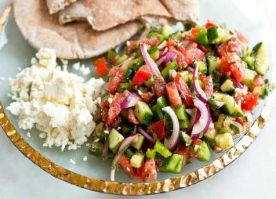 طرز تهیه سالاد چوپان ترکیه