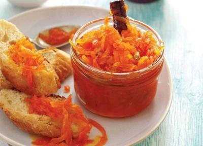 طرز تهیه مربای هویج شیشه ای، کشدار و بدون شکرک
